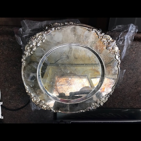 Ornamental Silver Plated Plates (8) - Picture 5 of 6